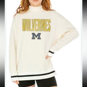 GameDay Couture Michigan Mockneck Sweatshirt XXL